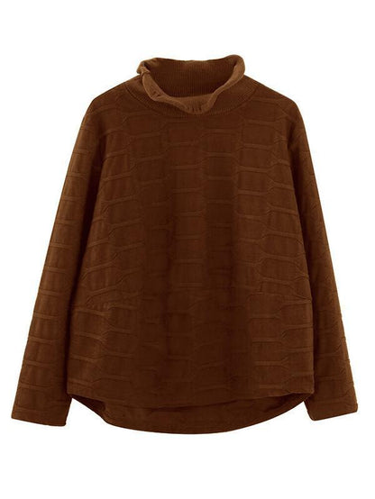 Original Solid High Collar Hoodies&Sweatshirts