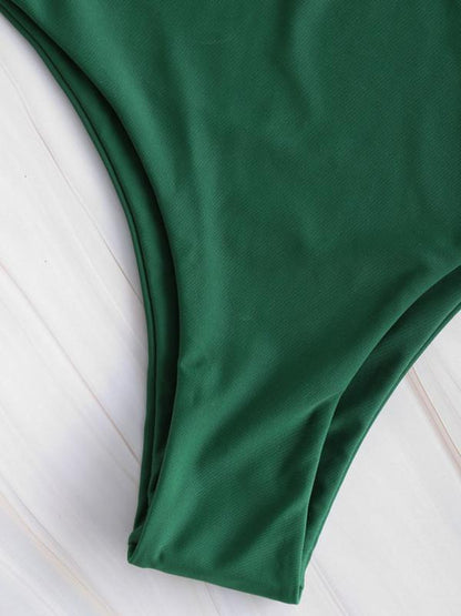 Plain Bandeau Bikinis Swimwear