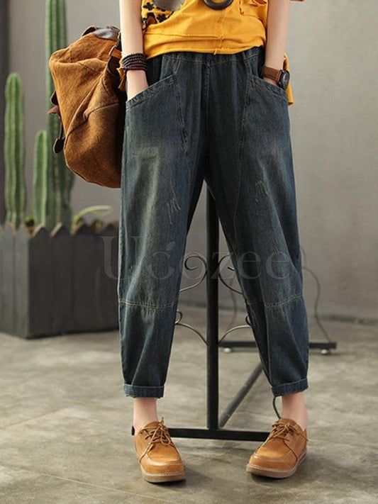 Casual Retro Jean Pants