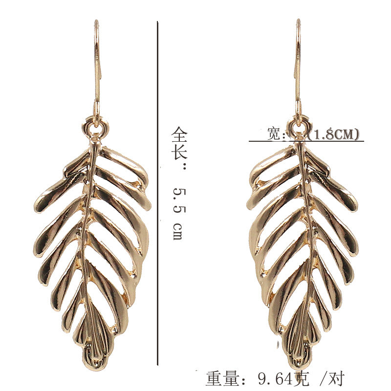 Simple Leaf Earrings