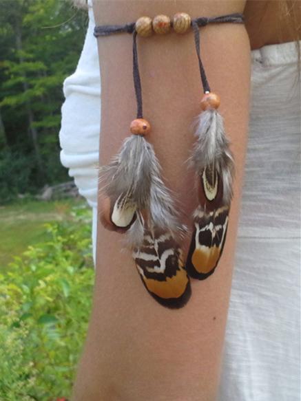 Indian Vintage Feather Arm Chain Accessories