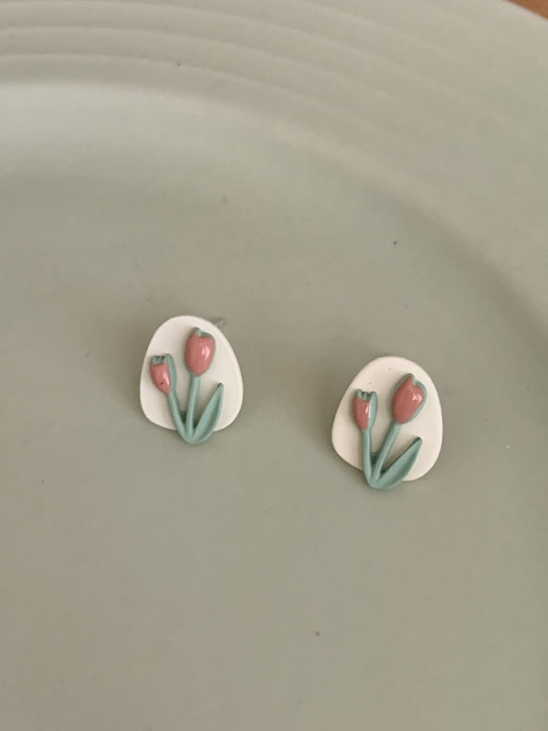 Original Tulip Geometry Earrings Accessories