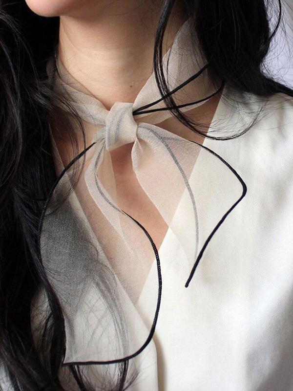 Casual Transparent Luxury Scarf, Five Colors