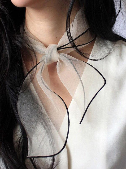Casual Transparent Luxury Scarf, Five Colors