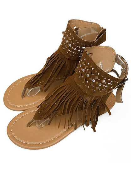 Tassels Flat Sandals Shoes