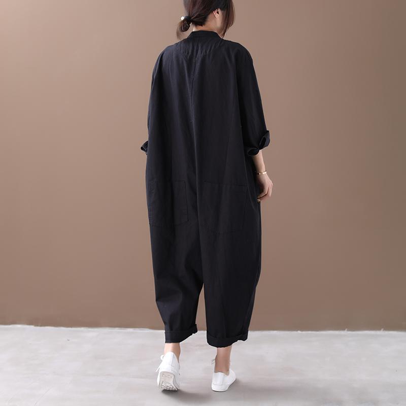 Buykud Solid Color Simple Casual Ultra-loose Rompers