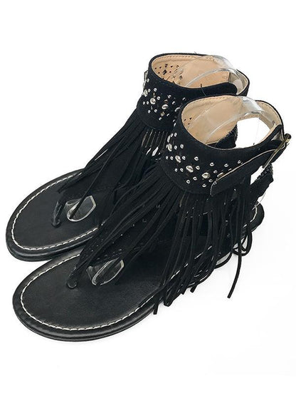Tassels Flat Sandals Shoes