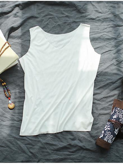 Comfortable Pure Color Elastic Force T-shirt