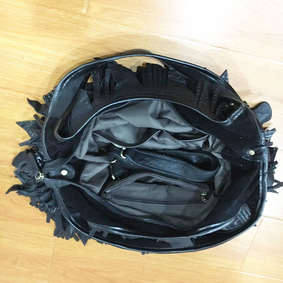 Leather women's bag leather bag shoulder Messenger bag color women's bag