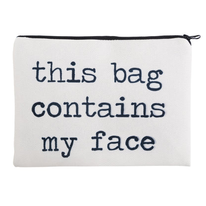 Fashion trend letter makeup bag