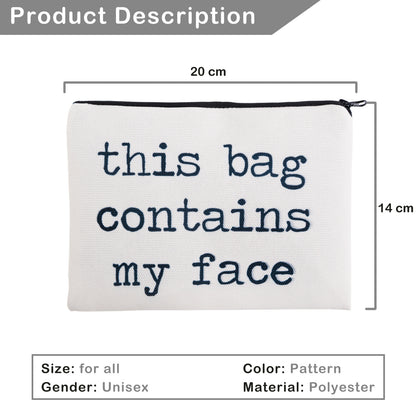 Fashion trend letter makeup bag