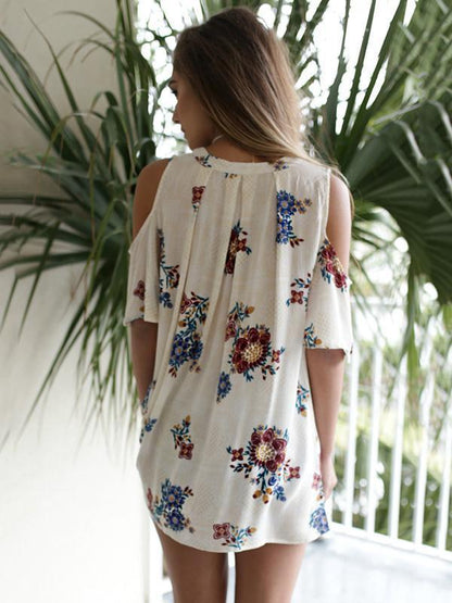 Pretty Floral Blouses&Shirts Top