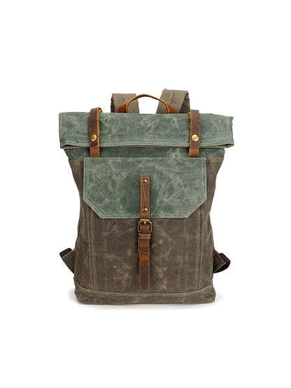 Retro Canvas Waterproof Shoulder Canvas Backpack