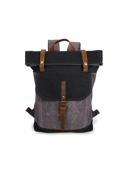 Retro Canvas Waterproof Shoulder Canvas Backpack