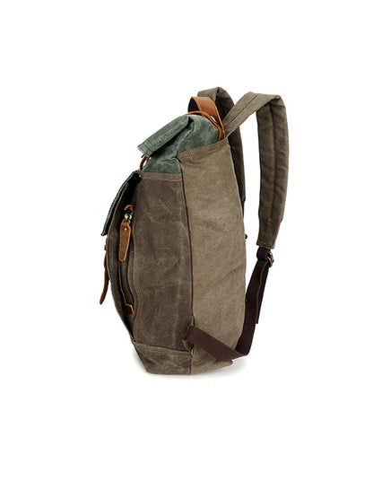 Retro Canvas Waterproof Shoulder Canvas Backpack