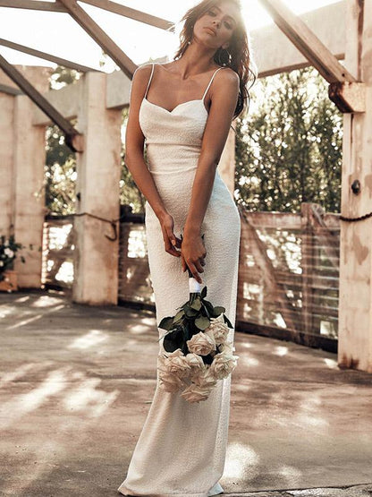 Sexy Spaghetti-neck Backless Maxi Dress