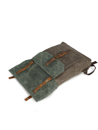 Retro Canvas Waterproof Shoulder Canvas Backpack