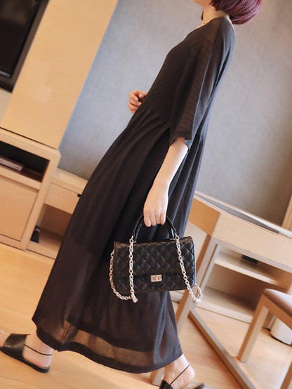 Loose Soft 2-pieces Long Dress