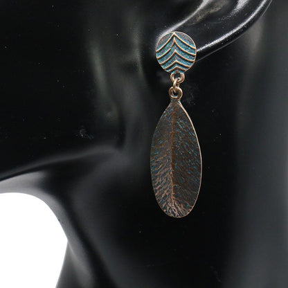 alloy fashion trend retro earrings