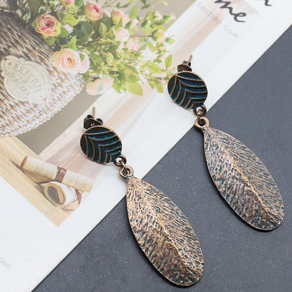 alloy fashion trend retro earrings