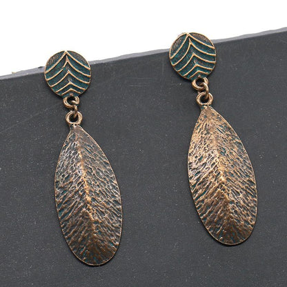 alloy fashion trend retro earrings