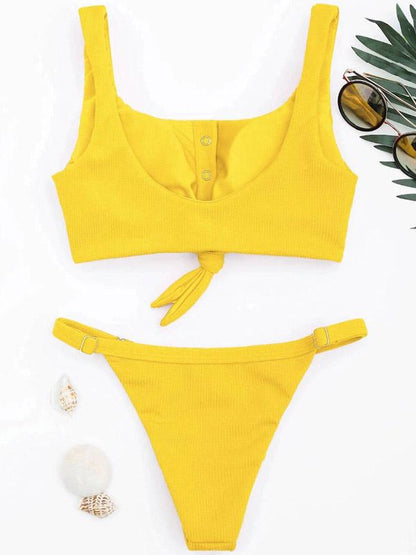 Sexy Solid Bikinis Swimwear