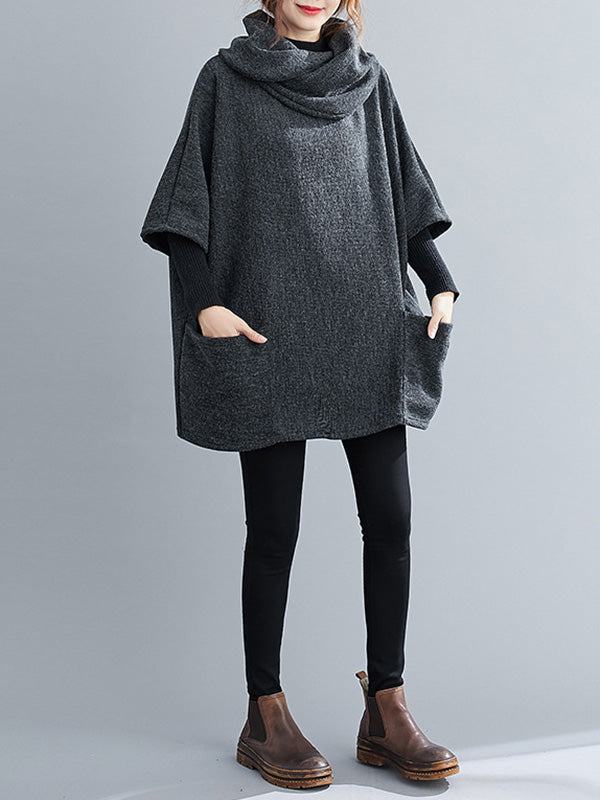 Solid Color Heaps Collar Half Sleeve T-Shirt