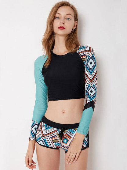 Long Sleeves Backless Bikinis Wetsuit