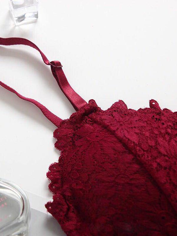 Lace Spaghetti-neck Bra Sexy Lingerie