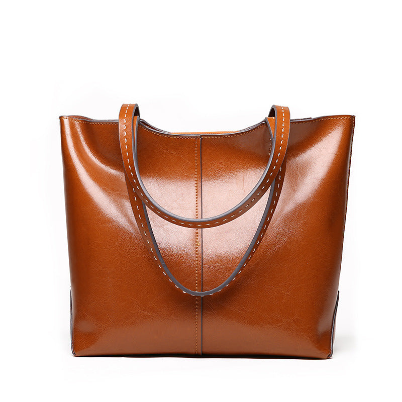 Women's bag leather handbag trend women's bag stiletto bag