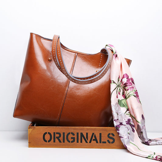 Women's bag leather handbag trend women's bag stiletto bag