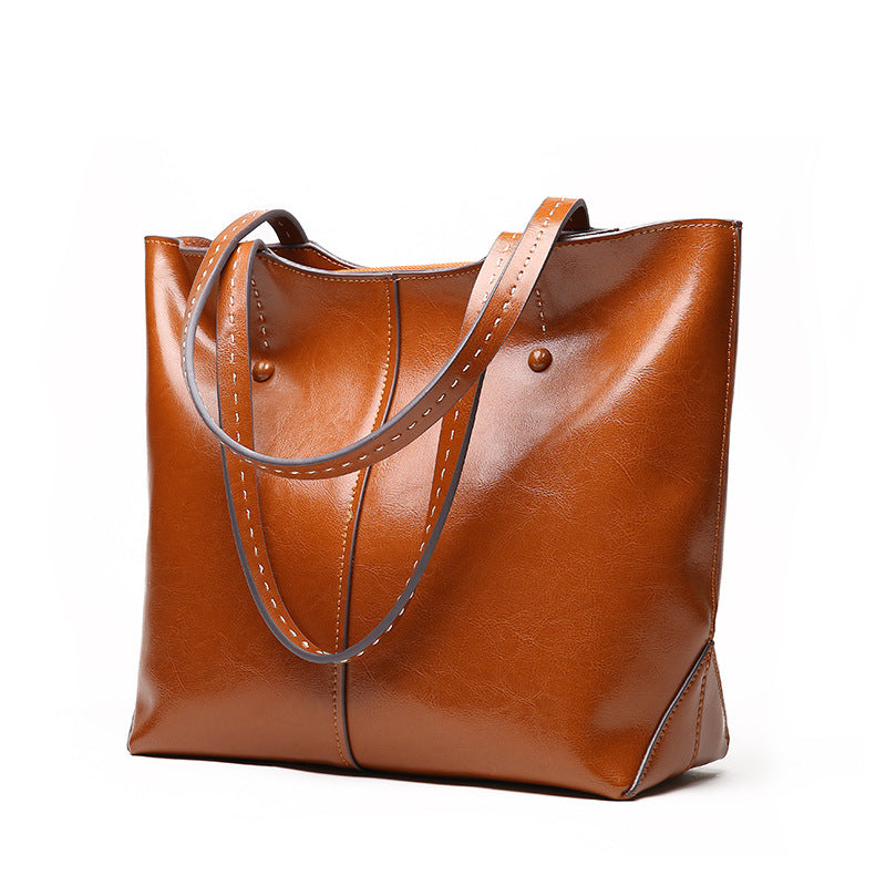 Women's bag leather handbag trend women's bag stiletto bag