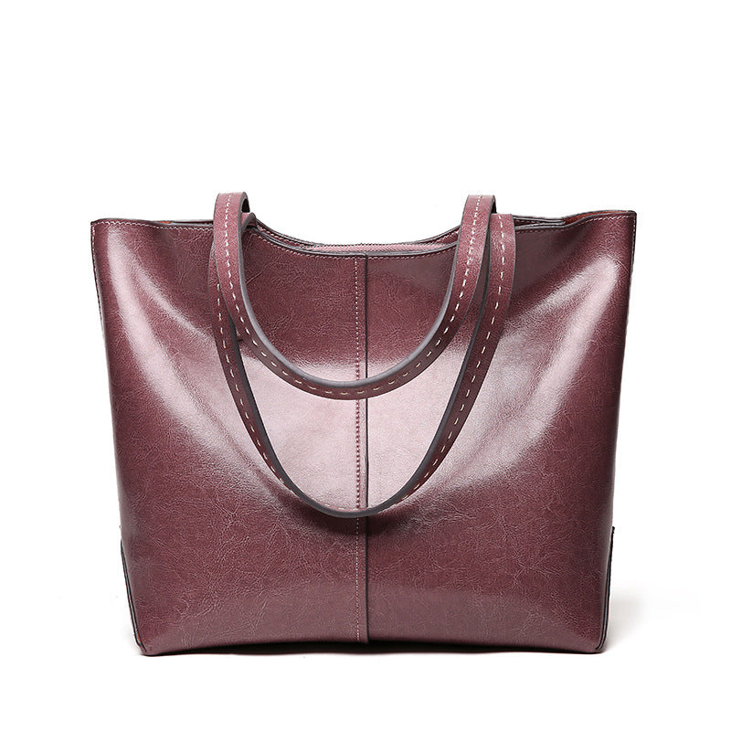 Women's bag leather handbag trend women's bag stiletto bag