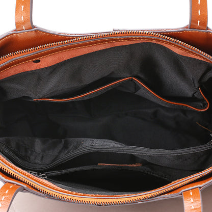 Women's bag leather handbag trend women's bag stiletto bag