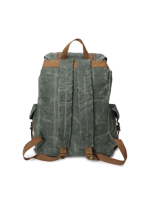 Retro Waterproof Travel Outdoor Canvas Shoulder Pack Canvas Bag Shoulder