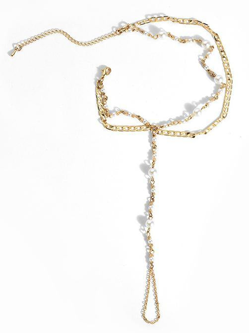 Bohemia Pearls Tassels Footchain Anklets