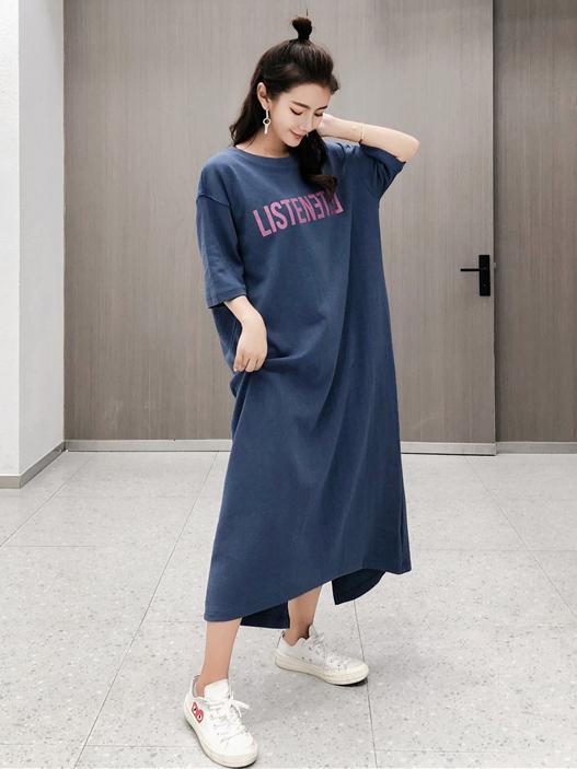 Super Loose Split-side Long Dress