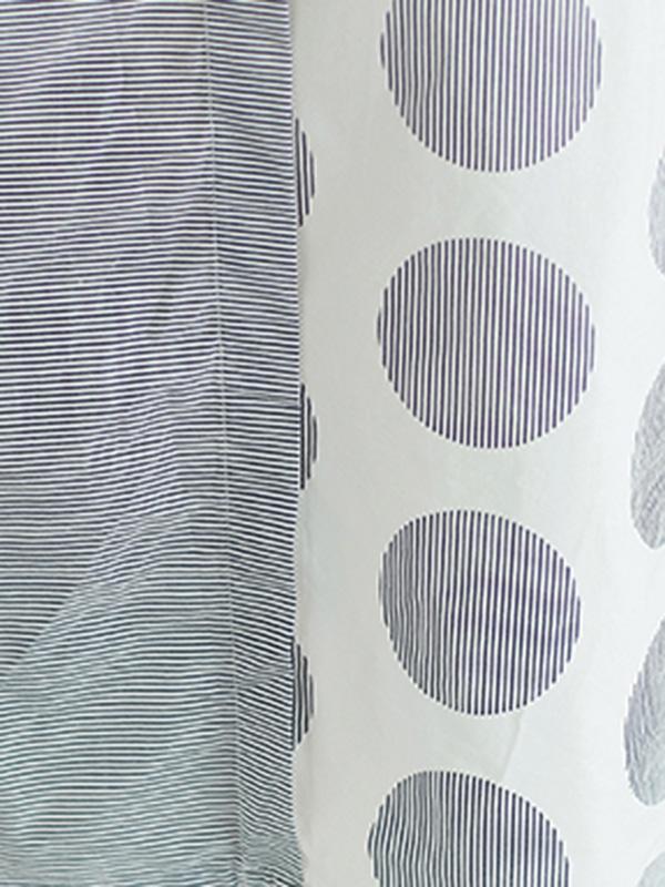 Split-joint Polka-dot Plus Size Loose Mini Dresses