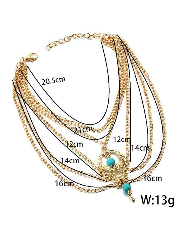 Pretty Tassels Water Drops Shapes Footchain Accessories