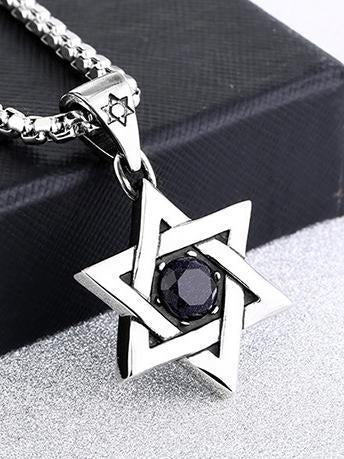 Six-pointed Star Zircon Necklaces Accessories