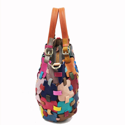 Messenger bag head layer leather bag handbag