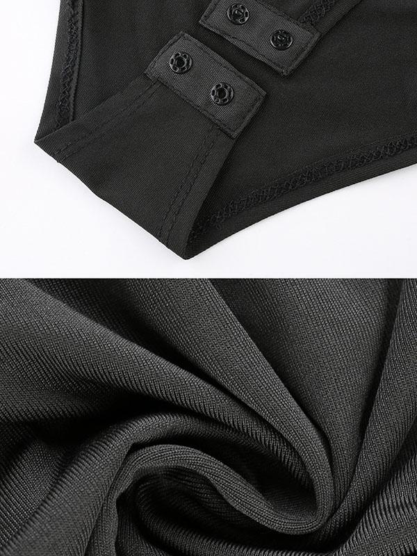 Sexy Letter Printed Zipper Sports Bodysuits