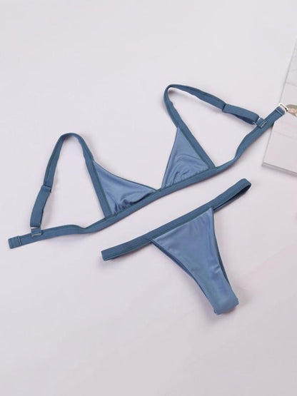 Strap Solid Fashion Bikinis Swimwear