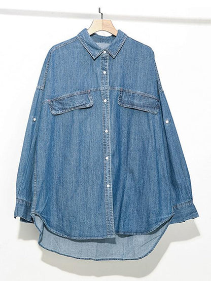 Loose Boyfriend Style Denim Outwear
