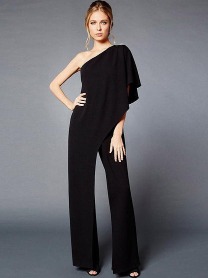 Fashion 4 Colors Off-the-shoulder Long Jumpsuits