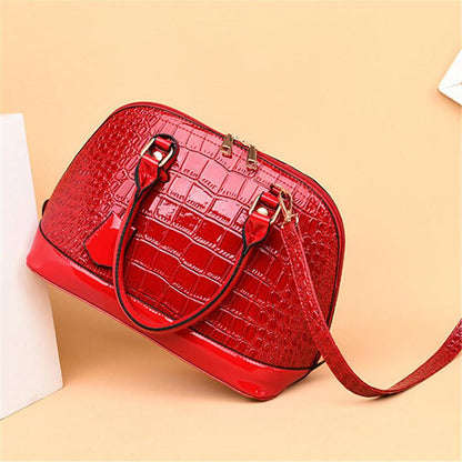 Crocodile Pattern Handbag Temperament Shoulder Bag Shell Bag