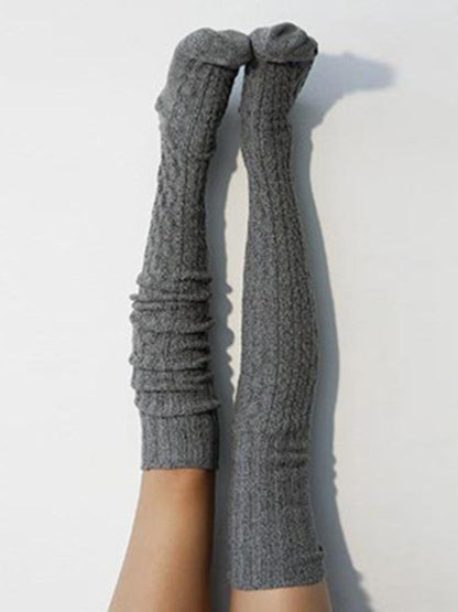 Knitting Over Knee-high 5 Colors Stocking