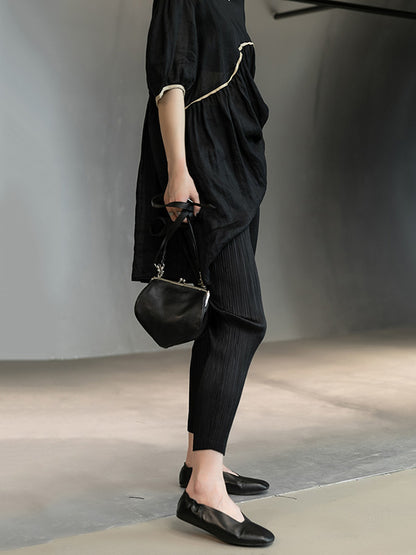 Casual Solid Color Leggings&Capri-Pants