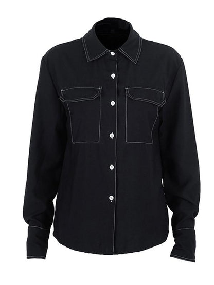 Fashion Long Sleeves Blouse Shirt Tops