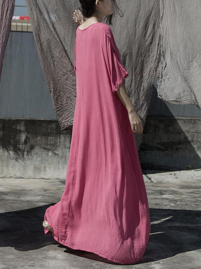 Elegant Soft Casual Long Dress
